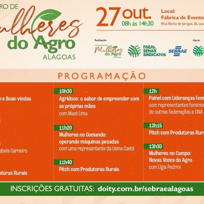 3º Encontro Estadual das Mulheres do Agro em Alagoas: Fortalecendo a Representatividade Feminina Imagem do artigo