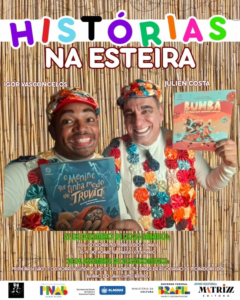 Histórias na Esteira: Contação de Histórias Grátis em Maceió Neste Fim de Semana