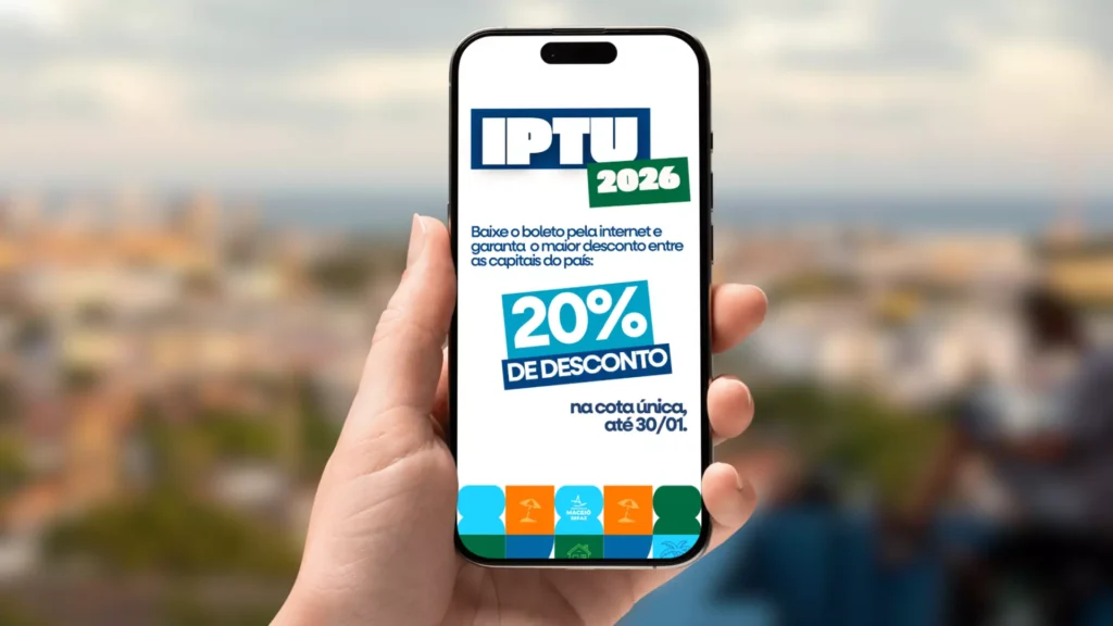 Desconto de até 20% no IPTU 2026 em Maceió: Saiba como aproveitar