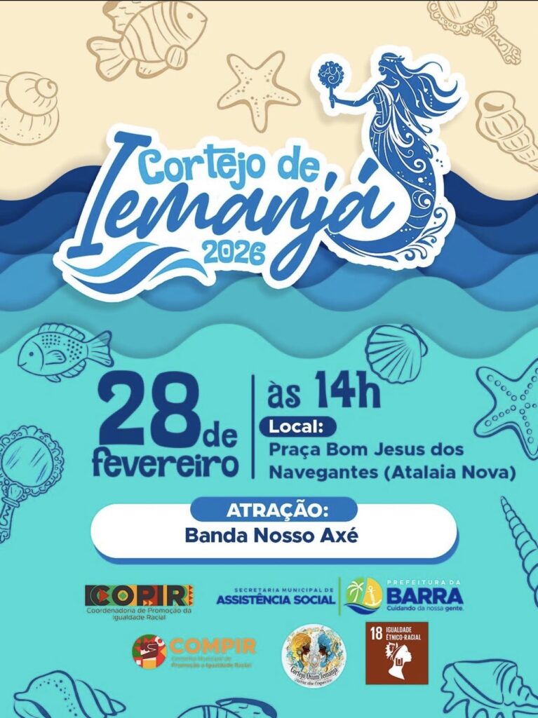 Cortejo de Iemanjá 2026: Celebração da Cultura Afro-Brasileira em Barra dos Coqueiros Cortejo de Iemanjá 2026: Celebração da Cultura Afro-Brasileira em Barra dos Coqueiros