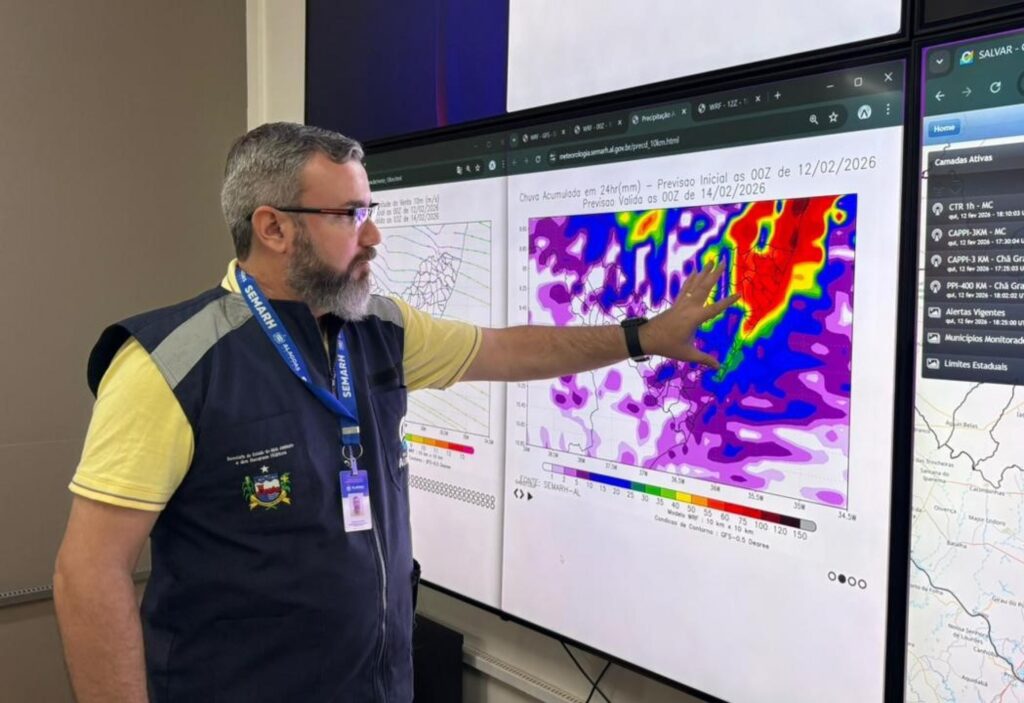 Alagoas em Estado de Atenção: Chuvas Fortes até Sexta-feira (24)
