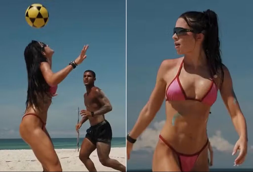 Jade Picon Brilha no Futevôlei de Biquíni Fio-Dental e Exibe 'Tatuagens'