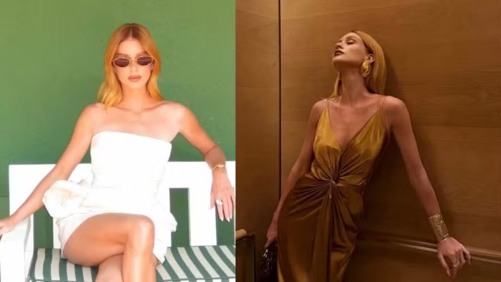 Marina Ruy Barbosa deslumbra com looks luxuosos em viagem aos Estados Unidos