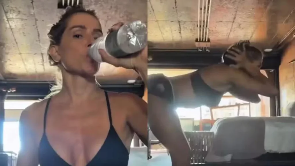 Deborah Secco exibe treino em casa e conquista fãs com dedicação à rotina fitness