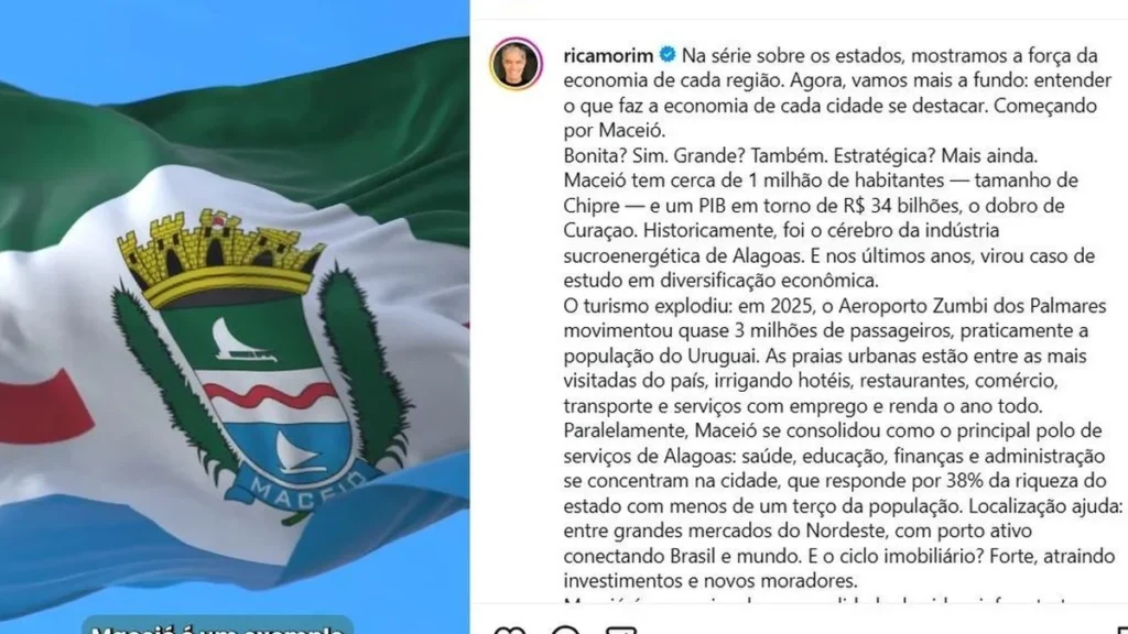 Transformação Econômica de Maceió: Ricardo Amorim Destaca Crescimento e Legado Local