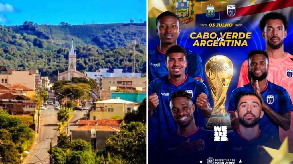 Torcida de Cabo Verde (MG) apoia seleção cabo-verdiana contra Argentina na Copa 2026